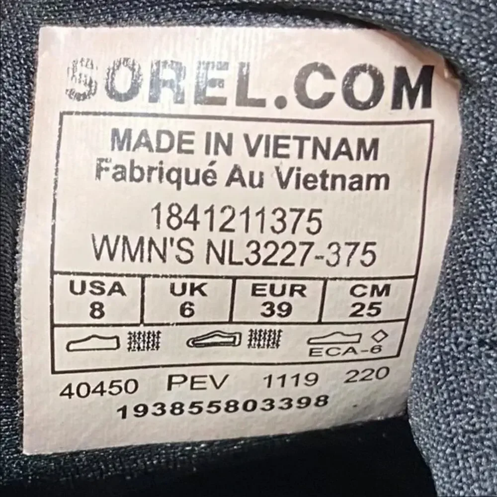 Sorel KINETIC LACE SNEAKERS Dark Seas Scalloped Sole 8